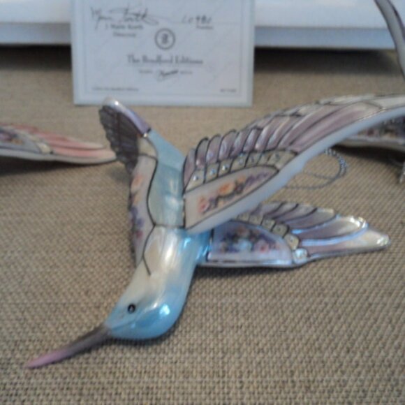 porcelain hummingbird ornaments~ lot of 3 - Picture 3 of 7